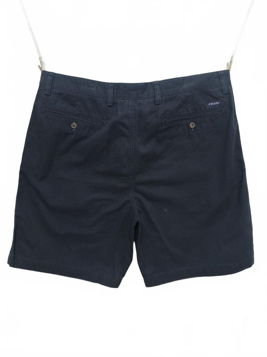 Vintage Chaps Chino Shorts Navy Blue 90s Dark Academia Coastal Summer Prep 38W