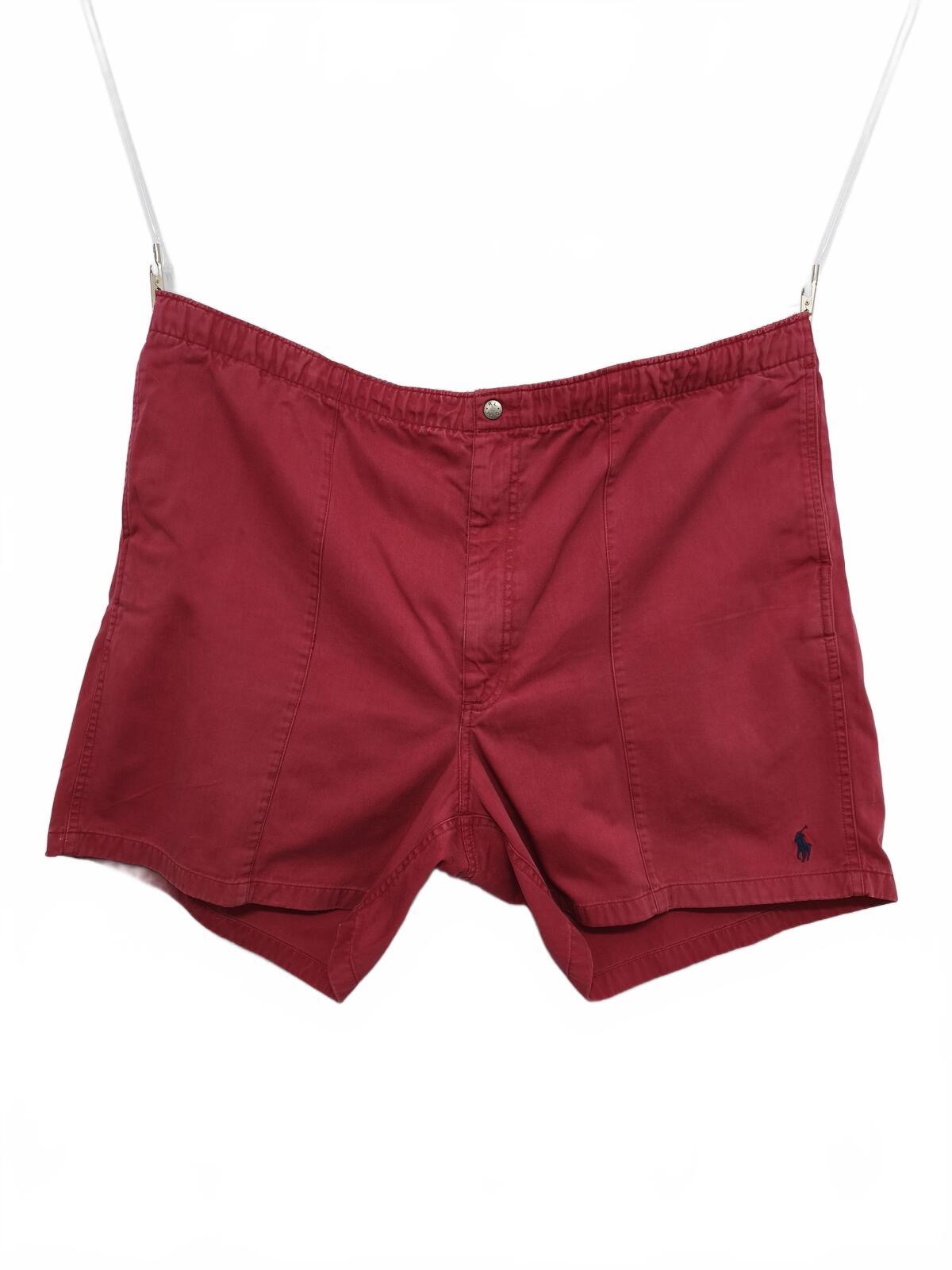 Vintage Polo Ralph Lauren Shorts Red 90s Streetwear Festival Beach Summer 42W