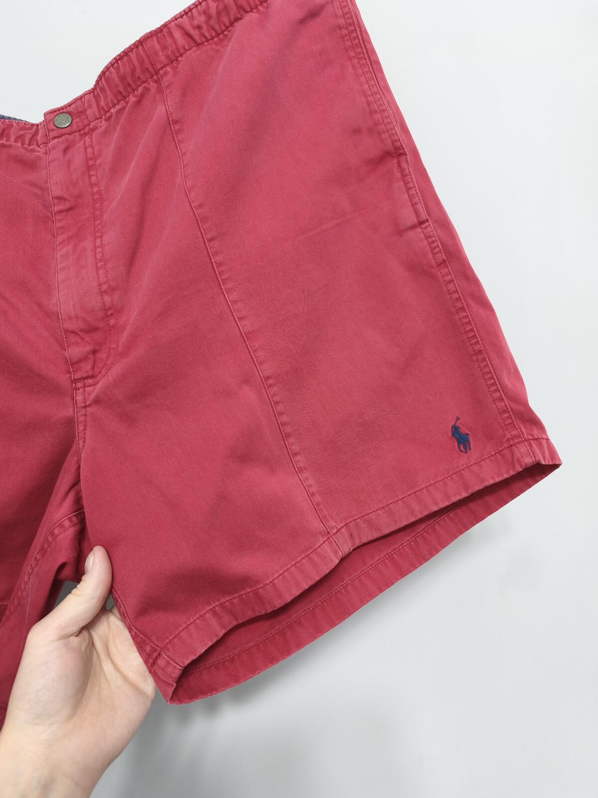Vintage Polo Ralph Lauren Shorts Red 90s Streetwear Festival Beach Summer 42W