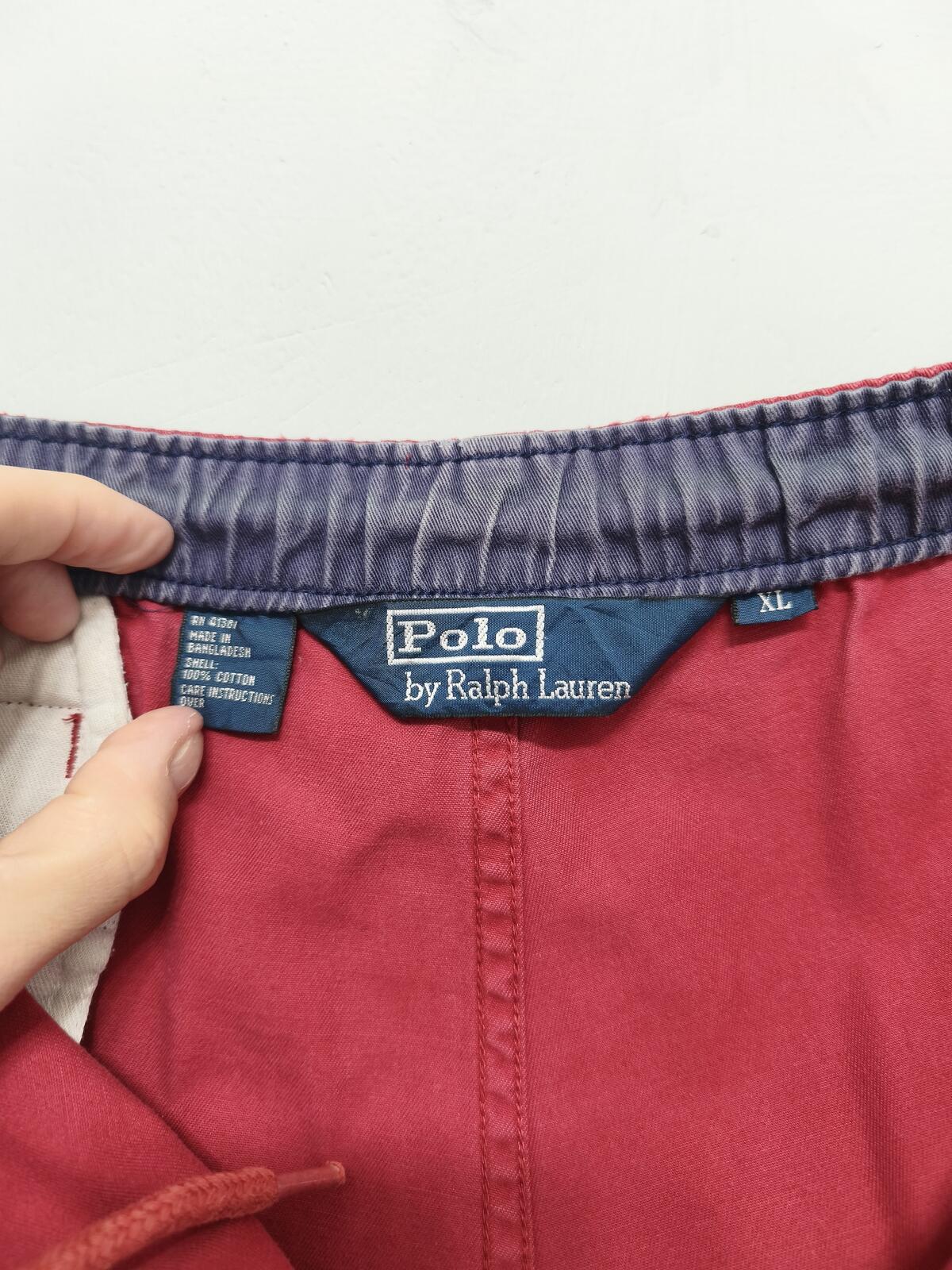 Vintage Polo Ralph Lauren Shorts Red 90s Streetwear Festival Beach Summer 42W