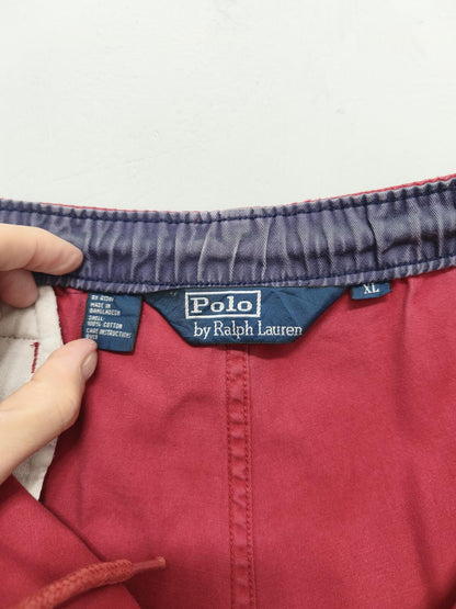 Vintage Polo Ralph Lauren Shorts Red 90s Streetwear Festival Beach Summer 42W