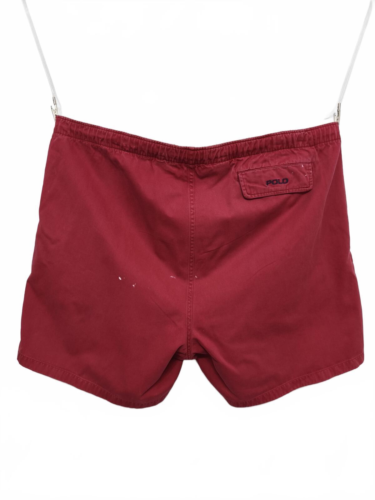Vintage Polo Ralph Lauren Shorts Red 90s Streetwear Festival Beach Summer 42W