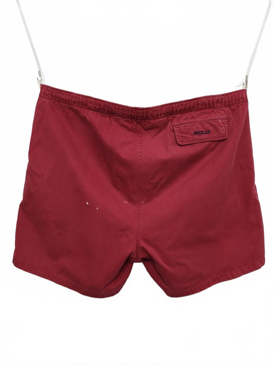 Vintage Polo Ralph Lauren Shorts Red 90s Streetwear Festival Beach Summer 42W