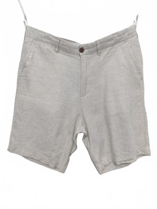 Vintage Denim & Co Shorts Cream Stone 90s Quiet Luxury Minimalist Summer 30W