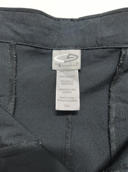 Vintage Champion C9 Black Technical Performance Golf Hiking Gym Shorts Men's W38