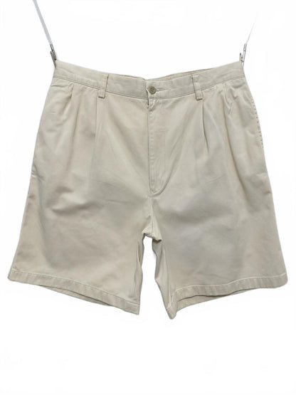 Vintage Nautica Rigger Cream Chino Shorts Sailing Preppy Coastal Utility Men's W34
