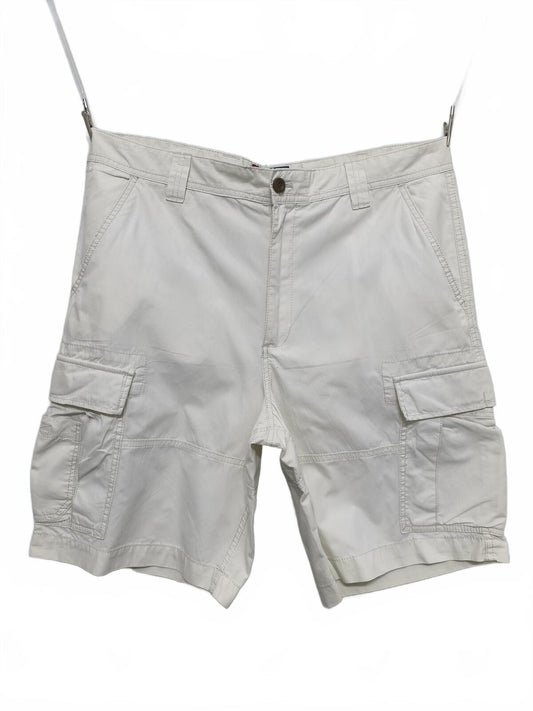 Vintage Chaps Cargo Shorts Cream Off White Y2K Preppy Dadcore Utility 36W