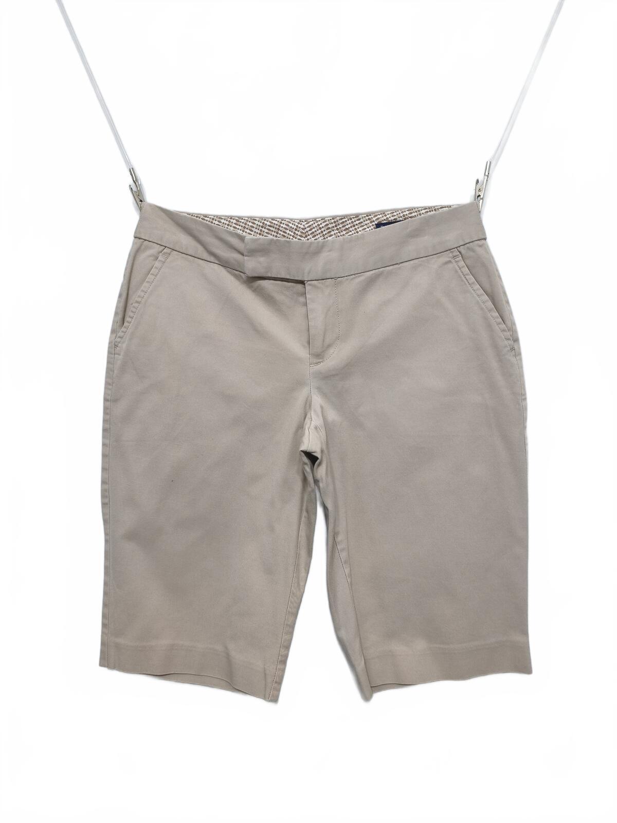 Vintage Banana Republic Bermuda Shorts Beige Petites Smart Casual 26W