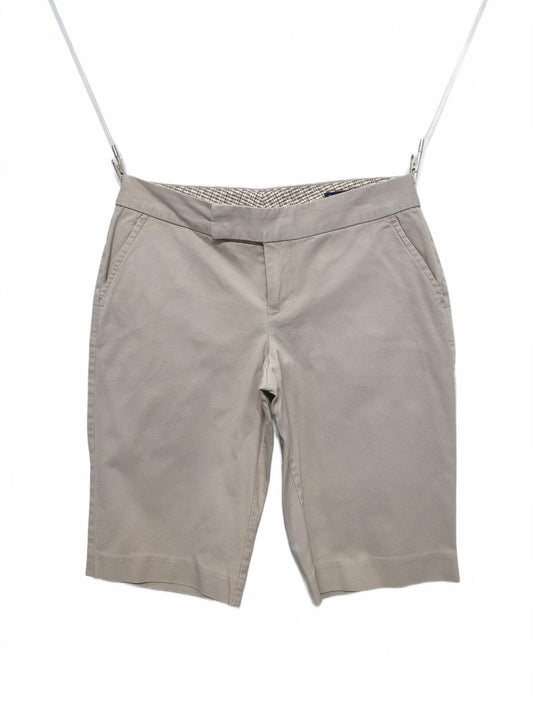 Vintage Banana Republic Bermuda Shorts Beige Petites Smart Casual 26W