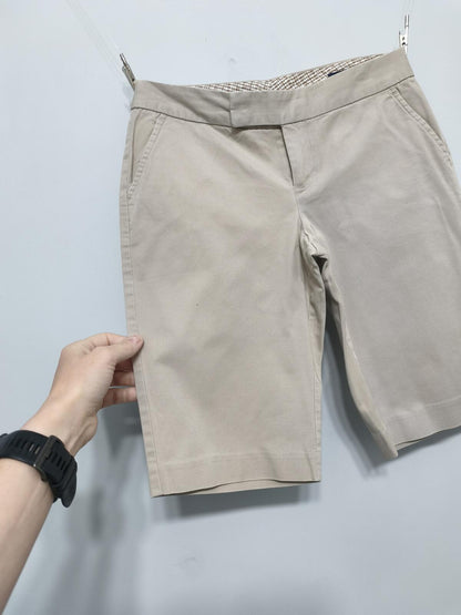 Vintage Banana Republic Bermuda Shorts Beige Petites Smart Casual 26W