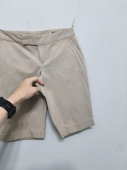 Vintage Banana Republic Bermuda Shorts Beige Petites Smart Casual 26W