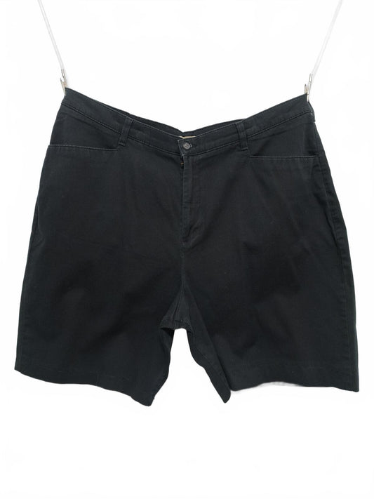 Vintage Lee Chino Shorts Faded Black Comfort Stretch 90s Minimalist 40W
