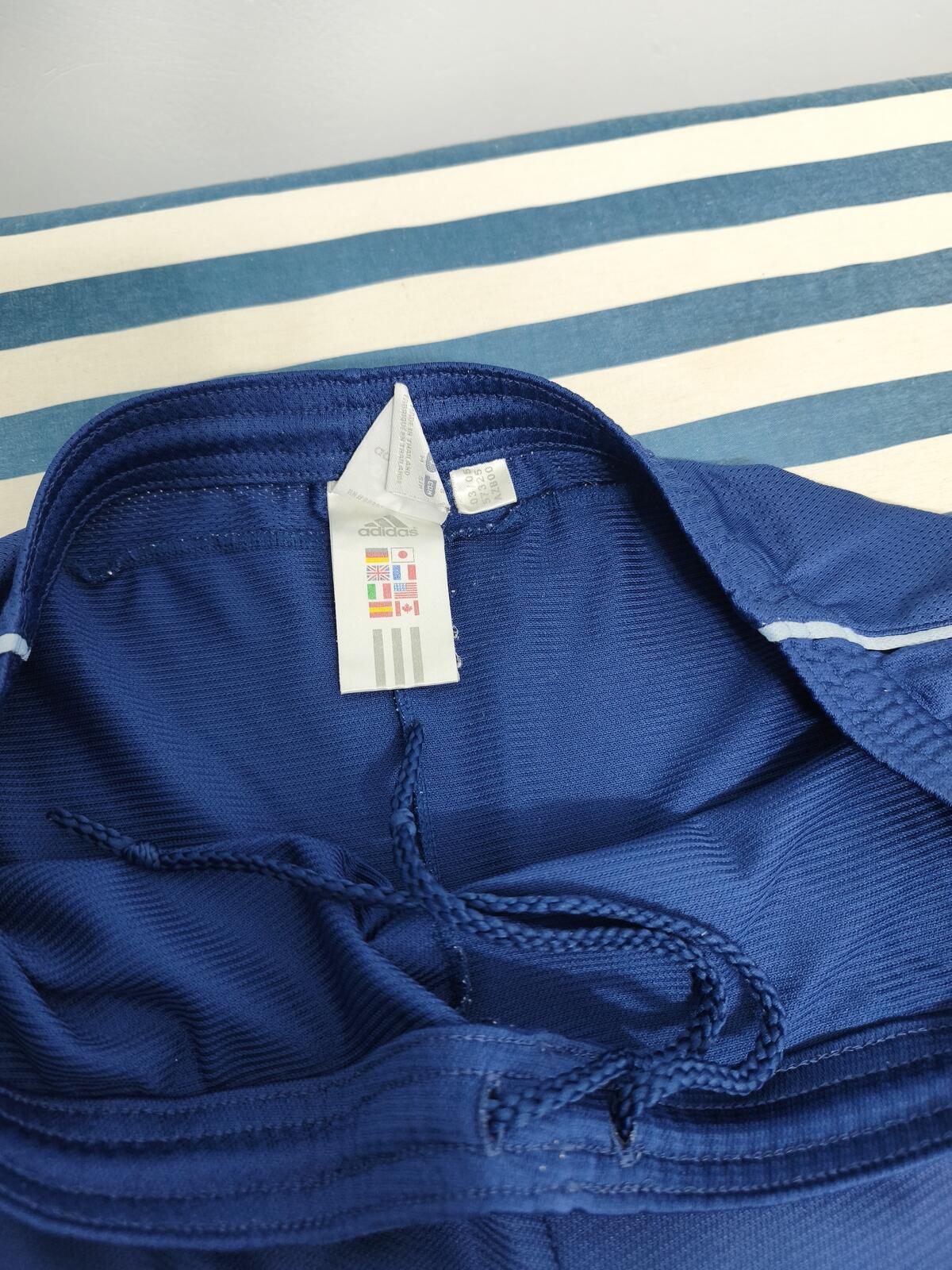 Vintage Adidas Climacool Shorts Navy Blue Three Stripe Football Gym Medium
