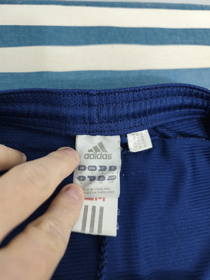 Vintage Adidas Climacool Shorts Navy Blue Three Stripe Football Gym Medium