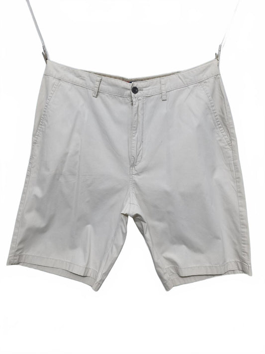Vintage Chaps Chino Shorts Cream 90s Preppy Minimalist Summer Casual 36W