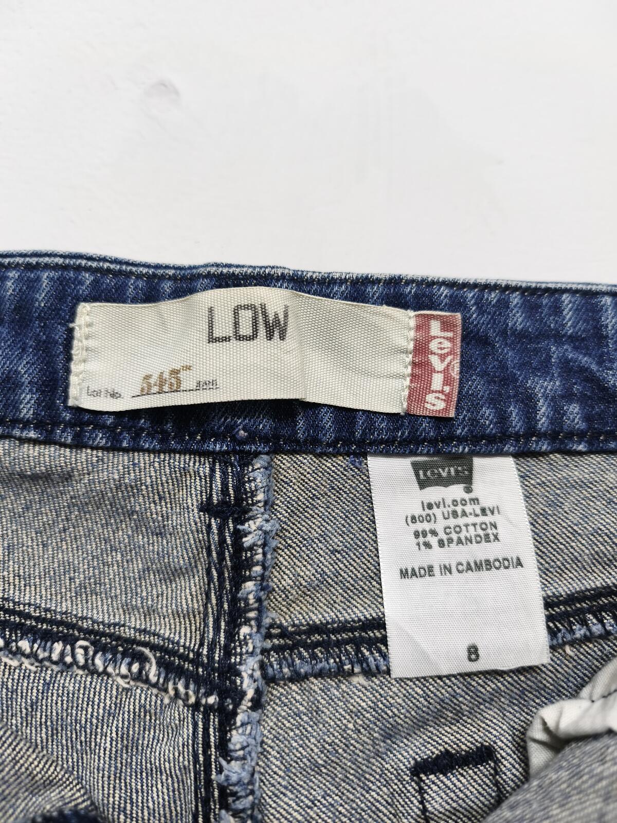 Vintage Levi's 545 Low Rise Blue Denim Jorts Shorts Y2K Skater Retro 32W