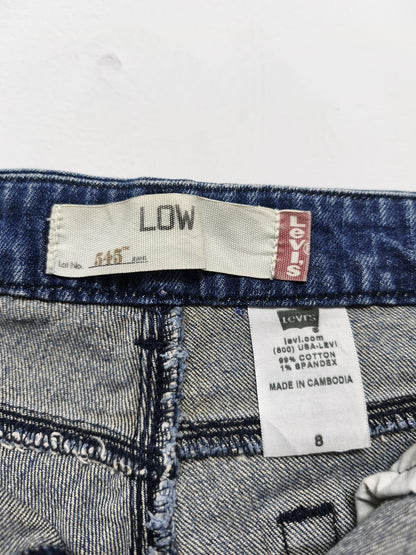 Vintage Levi's 545 Low Rise Blue Denim Jorts Shorts Y2K Skater Retro 32W