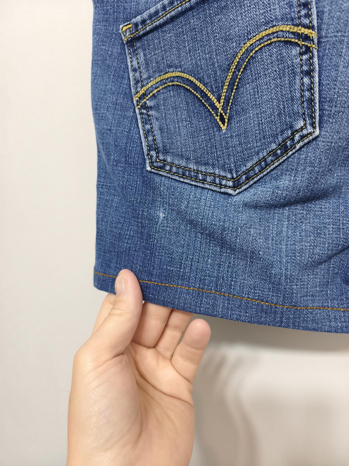 Vintage Levi's 524 Too Superlow Blue Denim Jorts Shorts Y2K Skater Retro W30