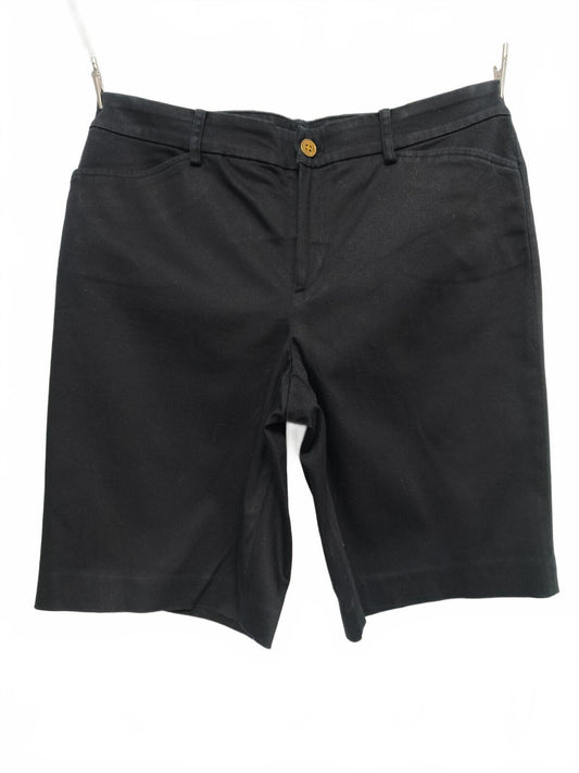 Vintage Lauren Ralph Lauren Black Chino Shorts Smart Preppy Money Aesthetic W32