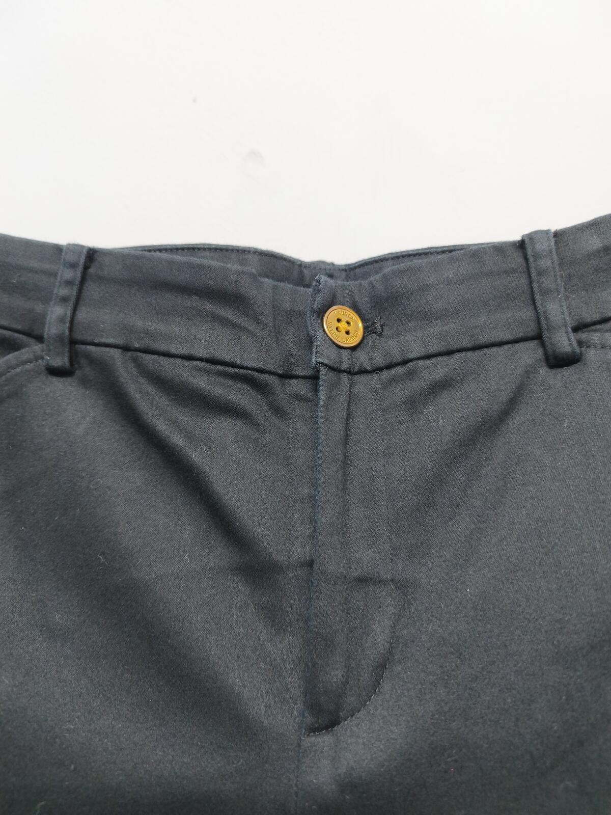 Vintage Lauren Ralph Lauren Black Chino Shorts Smart Preppy Money Aesthetic W32