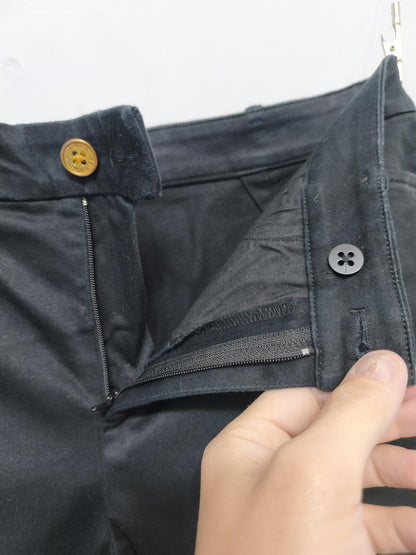 Vintage Lauren Ralph Lauren Black Chino Shorts Smart Preppy Money Aesthetic W32
