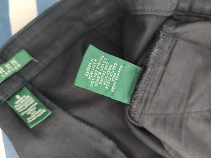 Vintage Lauren Ralph Lauren Black Chino Shorts Smart Preppy Money Aesthetic W32