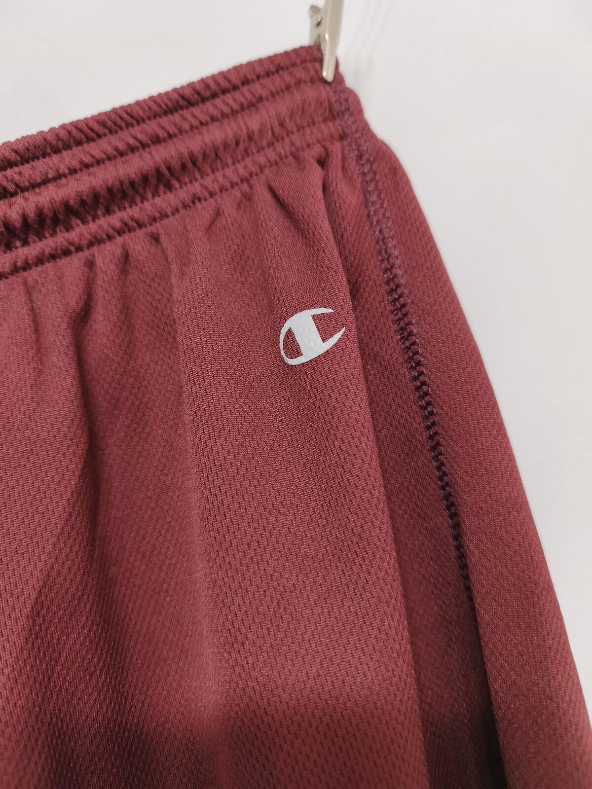 Vintage Champion Burgundy Maroon Gym Shorts 90s Y2K Athletic Sportswear Men's S