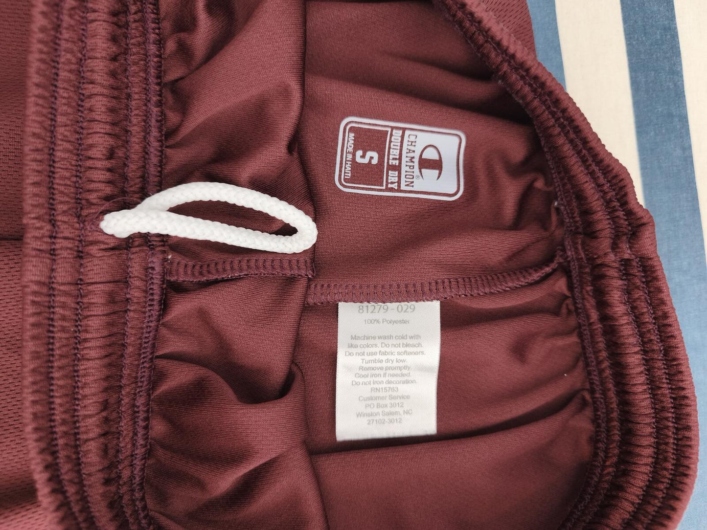 Vintage Champion Burgundy Maroon Gym Shorts 90s Y2K Athletic Sportswear Men's S
