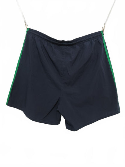 Vintage Adidas Navy Blue & Green Gym Shorts 90s Y2K Running Sportswear Men's M