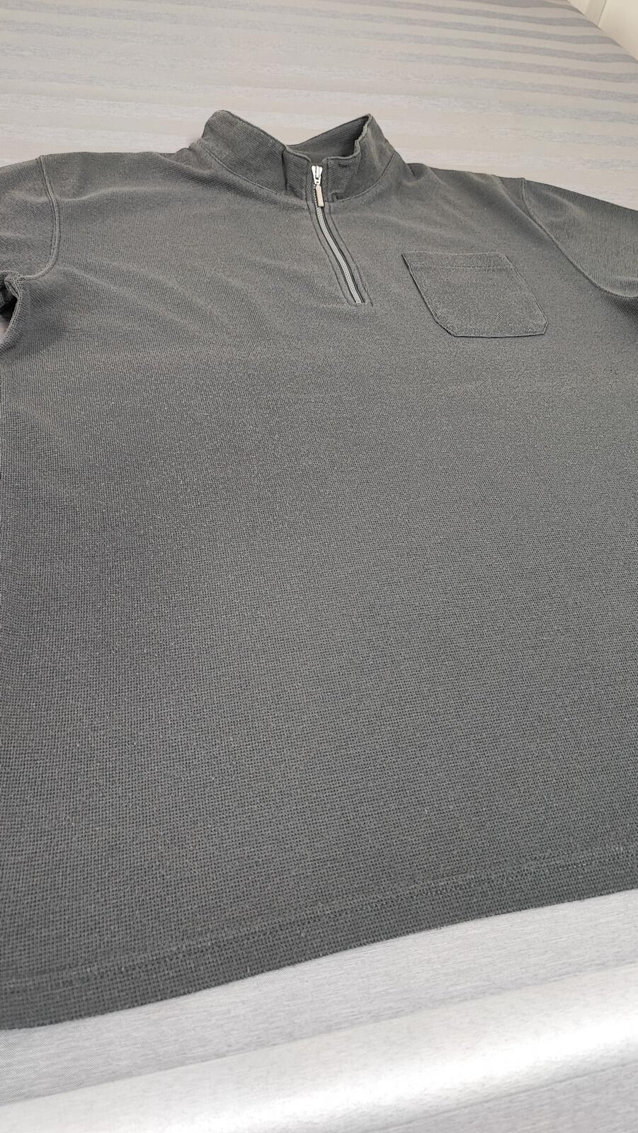 Vintage Kappa Embroidered Omini Logo Polo Shirt Faded Grey Retro 90s Mens Size L