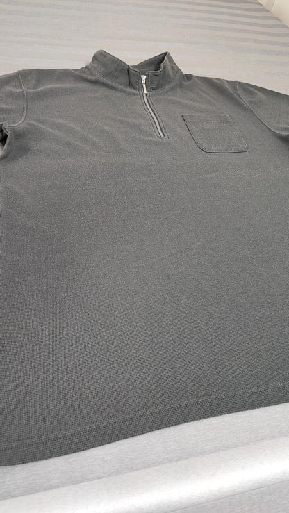 Vintage Kappa Embroidered Omini Logo Polo Shirt Faded Grey Retro 90s Mens Size L
