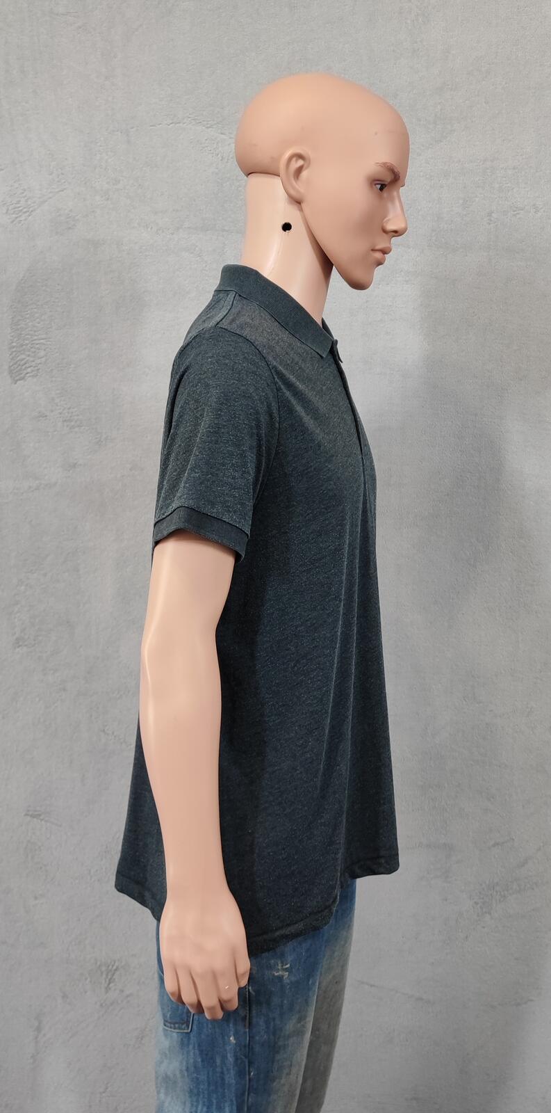 Vintage French Connection FCUK Polo Shirt Faded Grey Retro Y2K Men's Size Large