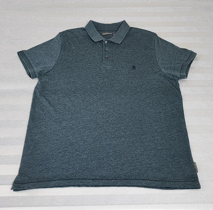Vintage French Connection FCUK Polo Shirt Faded Grey Retro Y2K Men's Size Large