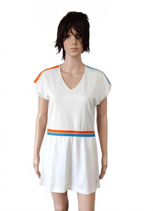 Vintage Sergio Tacchini Plain White Logo Sportswear Tennis Women Size Small