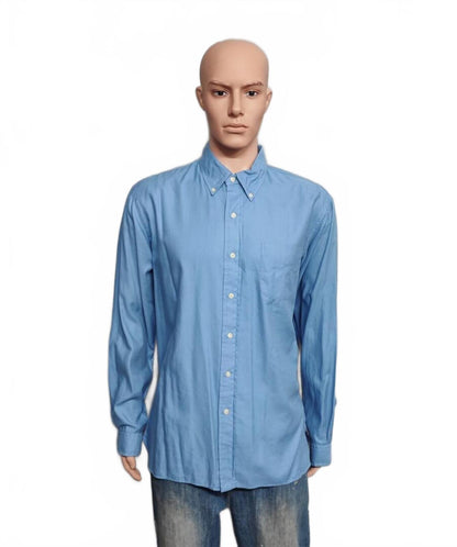 Vintage Polo Ralph Lauren Yarmouth Long Sleeve Shirt Classic Blue Men's Size XXL