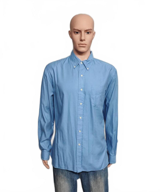 Vintage Polo Ralph Lauren Yarmouth Long Sleeve Shirt Classic Blue Men's Size XXL