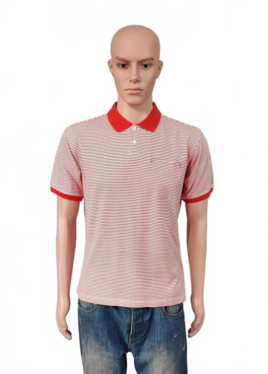 Vintage Nike NSW Swoosh Polo Shirt Coral Red Pink Retro Y2K Men's Size Medium M