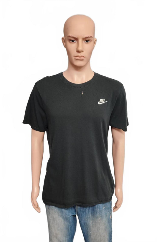 Vintage Nike Graphic T-Shirt Faded Black Retro 90s Sportswear Men's Size Medium
