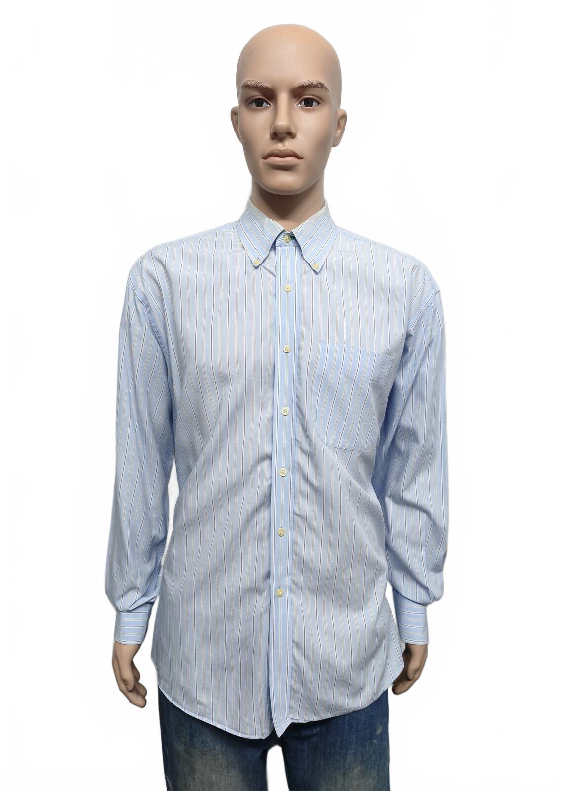 Vintage Tommy Hilfiger Striped Long Sleeve Shirt Blue White Men's Size XXL