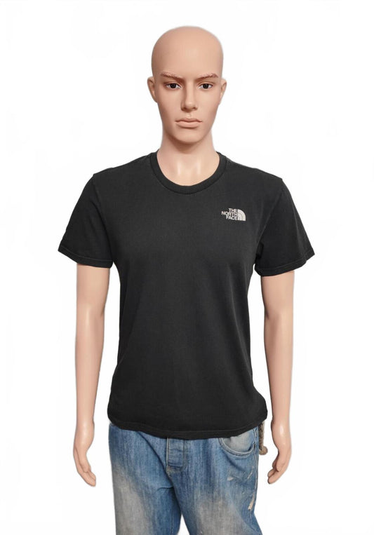 Vintage The North Face Graphic T-Shirt Black Retro Y2K Men's Size Small S