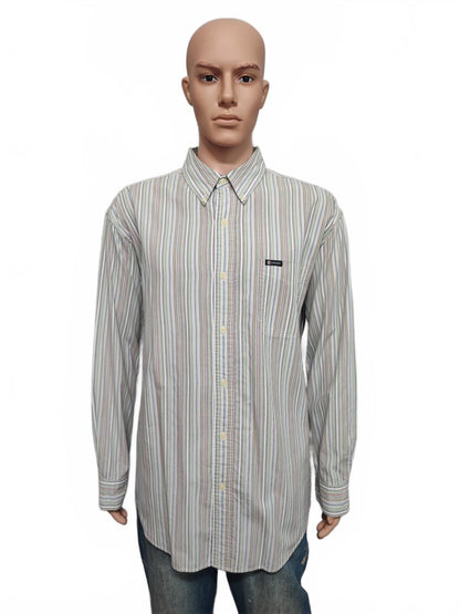 Vintage Chaps Checked Long Sleeve Shirt Multicolour Men's Size XXL