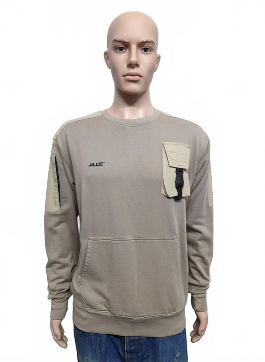 Vintage 883 Police PLCE Technical Gorpcore Utility Sweatshirt Jumper Tan XL