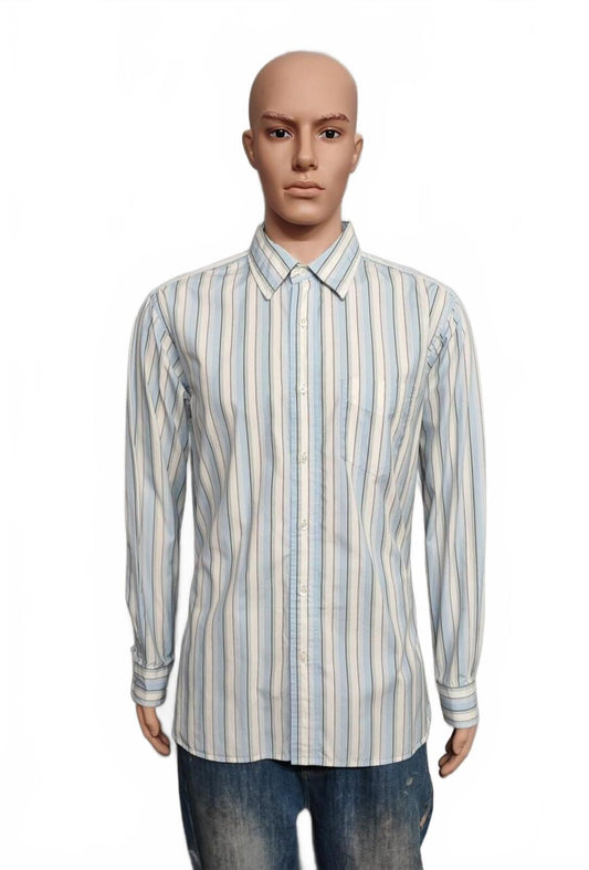 Vintage Gap Checked Long Sleeve Plaid Flannel Grunge Shirt Blue Men Size XL