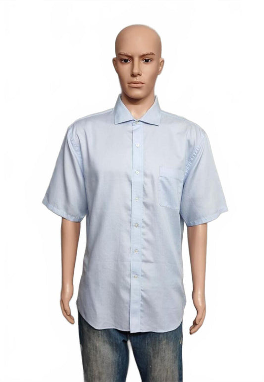 Vintage Tommy Hilfiger Short Sleeve Shirt Blue Distressed Casual Men's Size XL