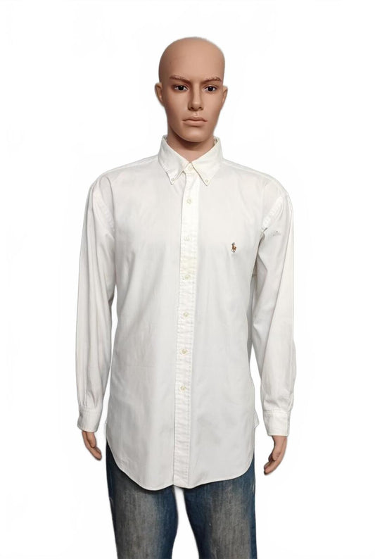 Vintage Polo Ralph Lauren Yarmouth Long Sleeve Oxford Shirt White Men Size XXL