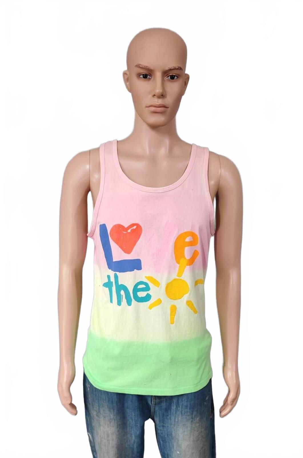 Vintage Love the Sun Ombre Muscle Tee Vest Tank Top Men's Size Medium M